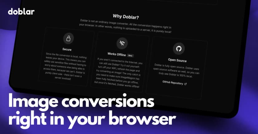 Doblar - Local Image Converter